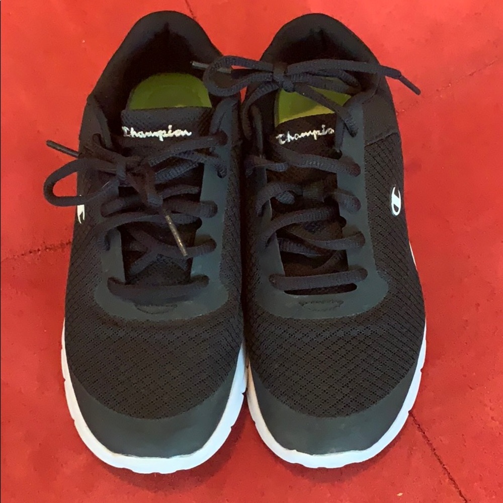 Black champions sneakers